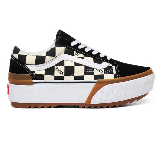 Vans Checkerboad Slip-on Stacked