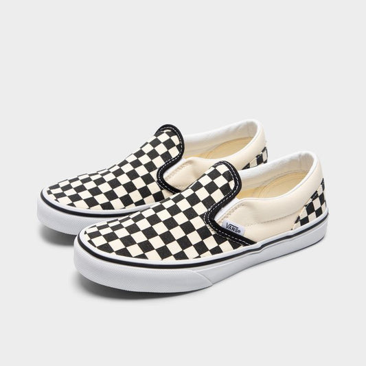 Vans Junior Slip-On Check Black/White Sneaker