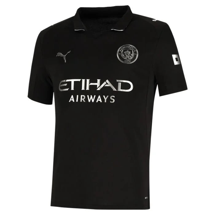 Puma Manchester City FC Away Jersey Mens Black  2025 26 Away Kit