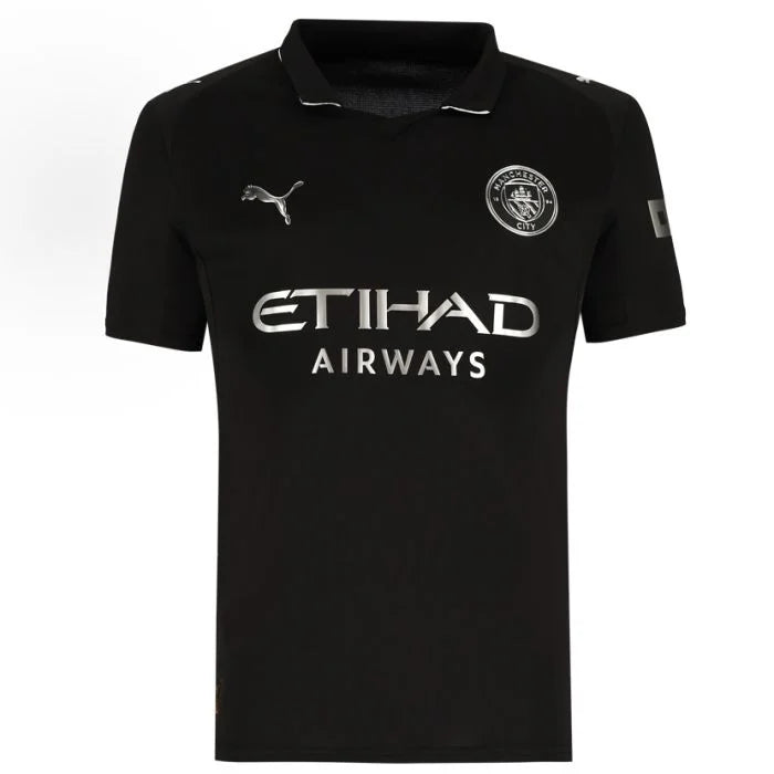 Puma Manchester City FC Away Jersey Mens Black  2025 26 Away Kit