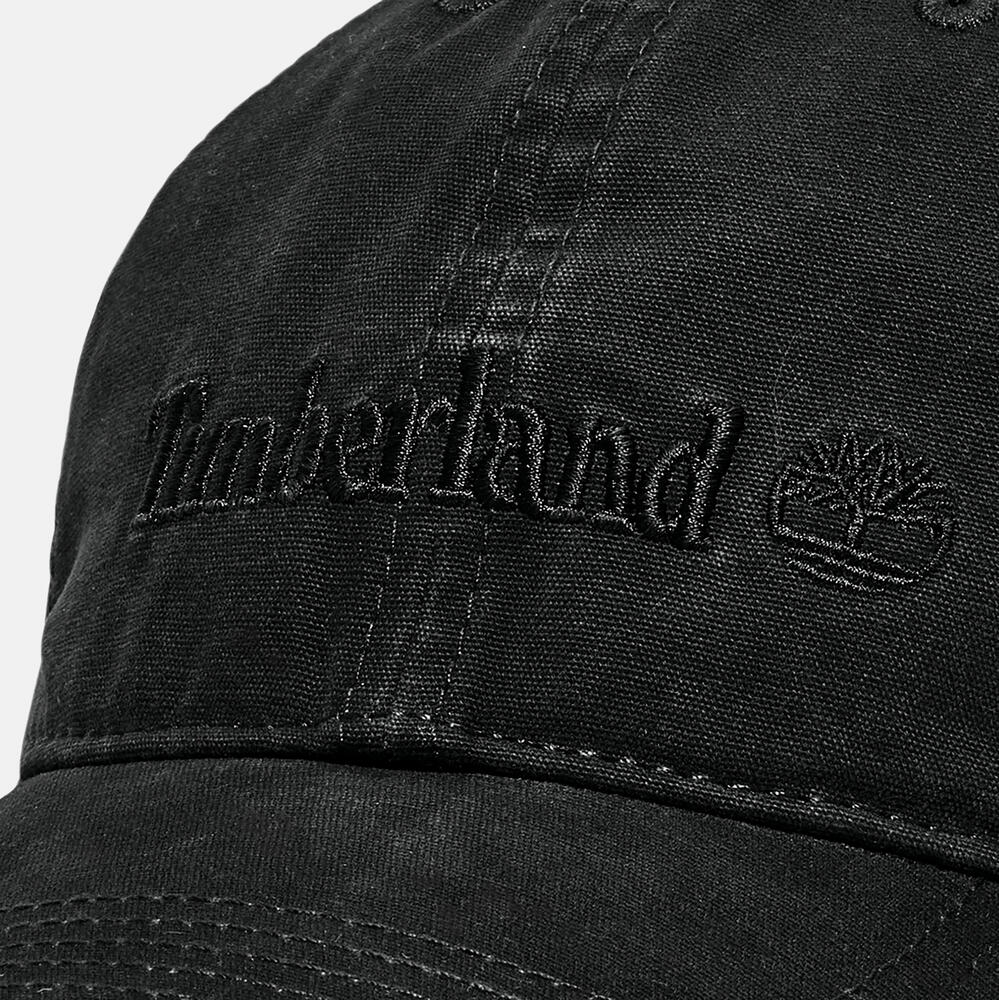TimberLand Cotton Canvas Cap with Linear Logo