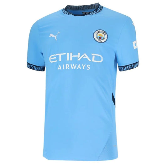 Puma Manchester City Authentic Home Mens Jersey Light Blue